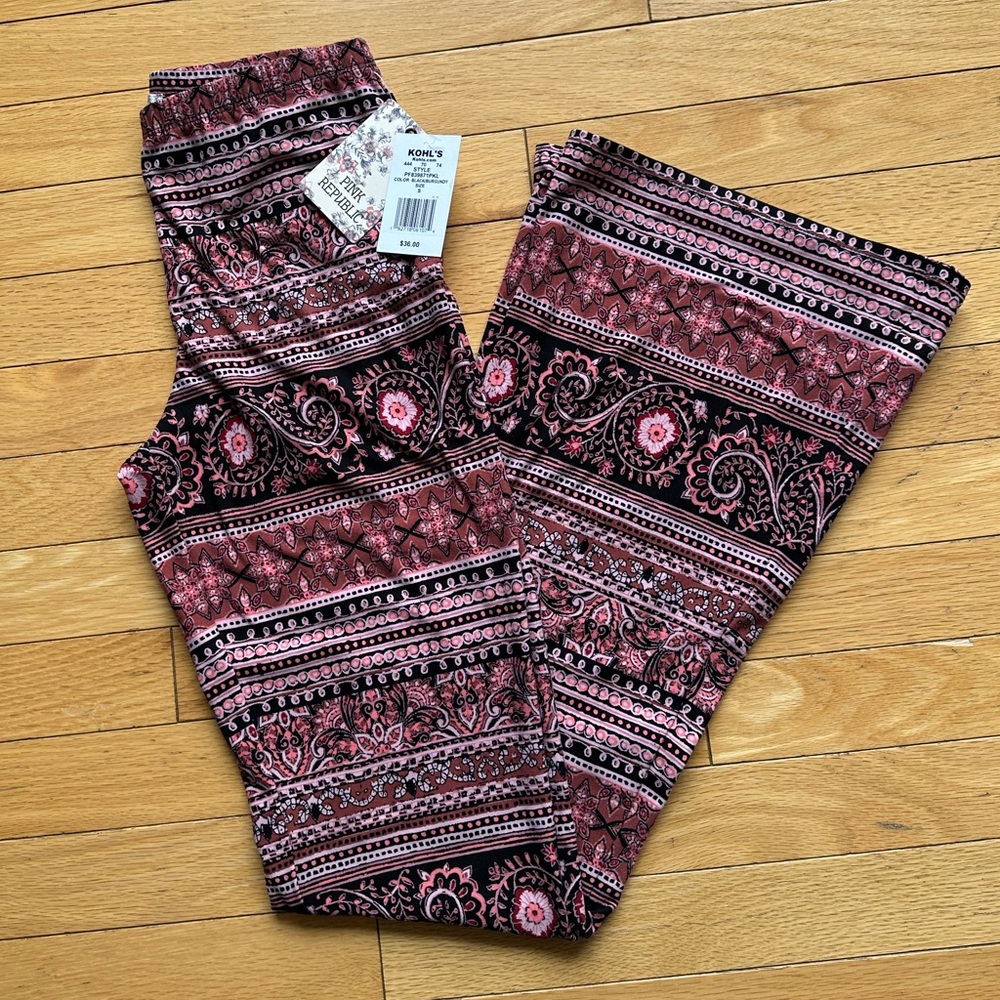 🆕 Bohemian Stretchy Flare Pants